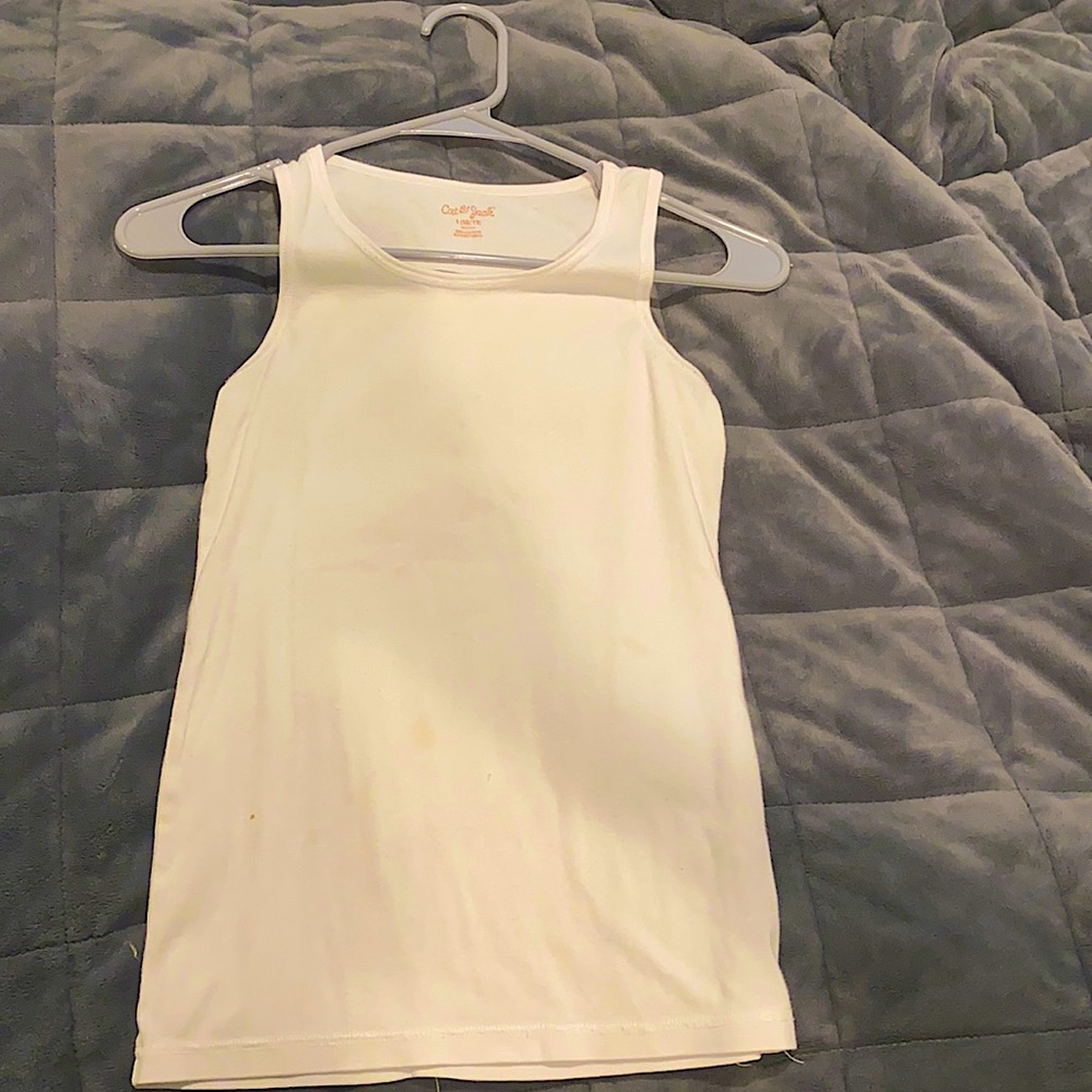 White, tank top, cat and jack, size 10-12